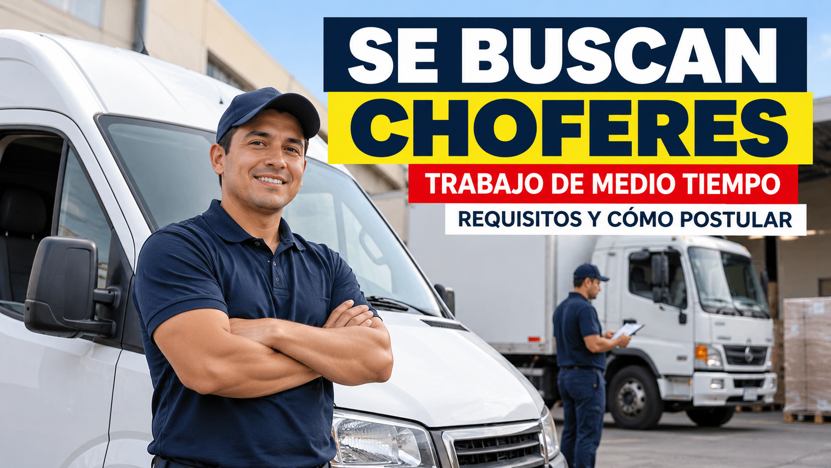 Se Buscan Choferes para Trabajar Medio Tiempo: Requisitos y Cómo Postular